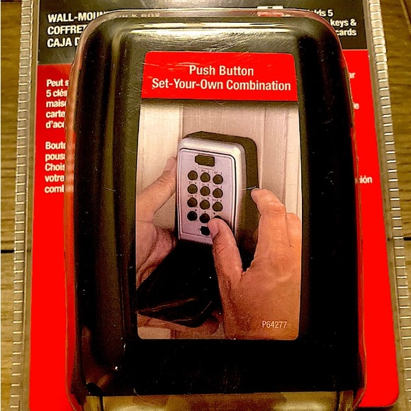 š Combination Wall-Mount Lock Box w/ push button key pad - Picture 2 of 14